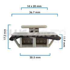 Grapa Para Moldura 3 MAZDA 21697