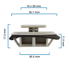 Grapa Para Moldura 3 MAZDA 21697