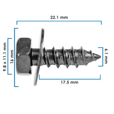 Tornillo P/Grapa Doble VARIOS UNIVERSAL 21727