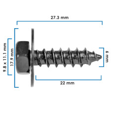 Tornillo P/Grapa Doble VARIOS UNIVERSAL 21728