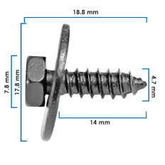 Tornillo P/Grapa Doble VARIOS UNIVERSAL 21729