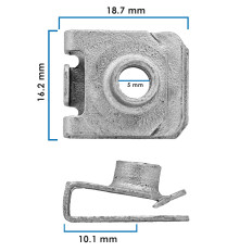 Grapa Doble Para Tornillo COROLLA TOYOTA 21923