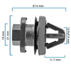 Grapa De Tapiceria GOL VOLKSWAGEN 21955