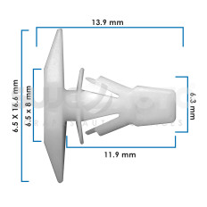 Grapa Para Hule De Puerta VARIOS CHRYSLER