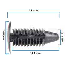Grapa Para Hule De Puerta VARIOS HONDA