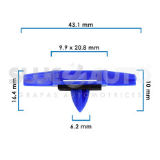 Grapa Para Moldura ACCORD HONDA